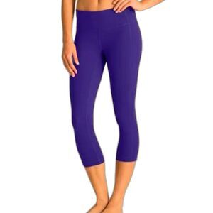 Athleta Royal Purple High Rise Capri Leggings Size Medium